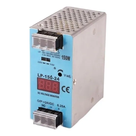 12v Lp-150-12 150w 12.5a Monitor Digital Din Rail Fuente De 