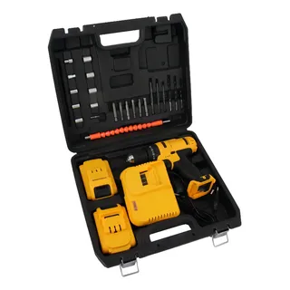 Taladro Atornillador Inalámbrico 10mm Maxtools MT-TOTAINH 24v 23nm 27 Accesorios