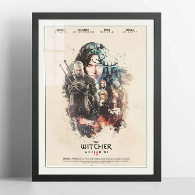Cuadro Gamer - The Witcher 3 - Arte Original