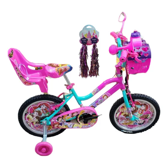 Bicicleta Niña Accesorio Infantil Rin 16 4 A 6 Años Princes 