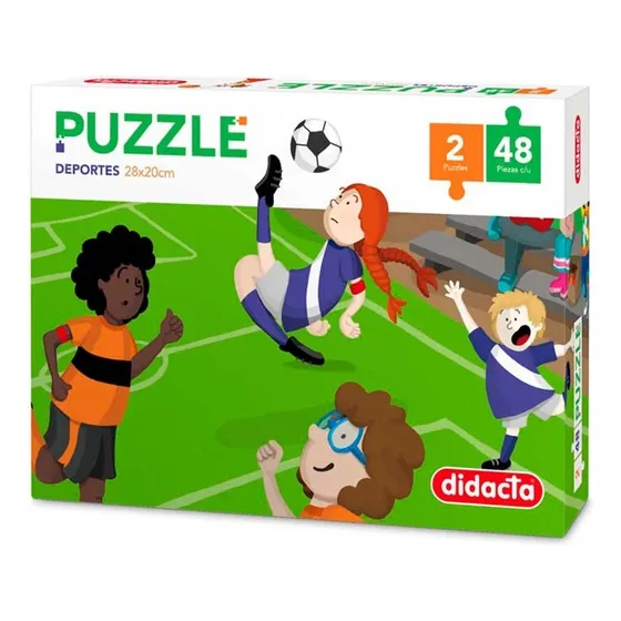 Juego De Mesa Puzzle Deportes 2 X 48 Flaber