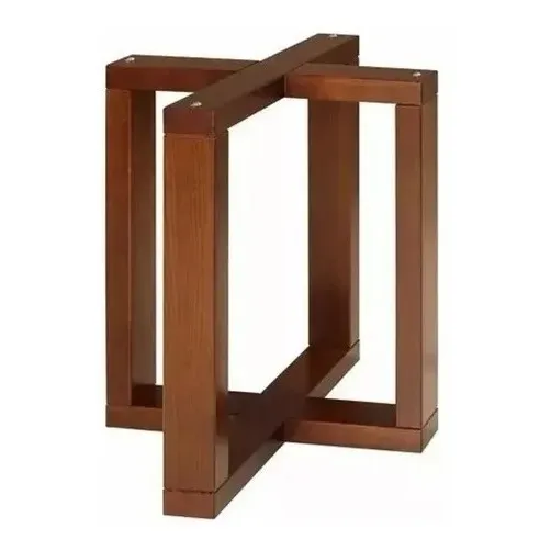 Base De Mesa De Madeira Maciça 70x70