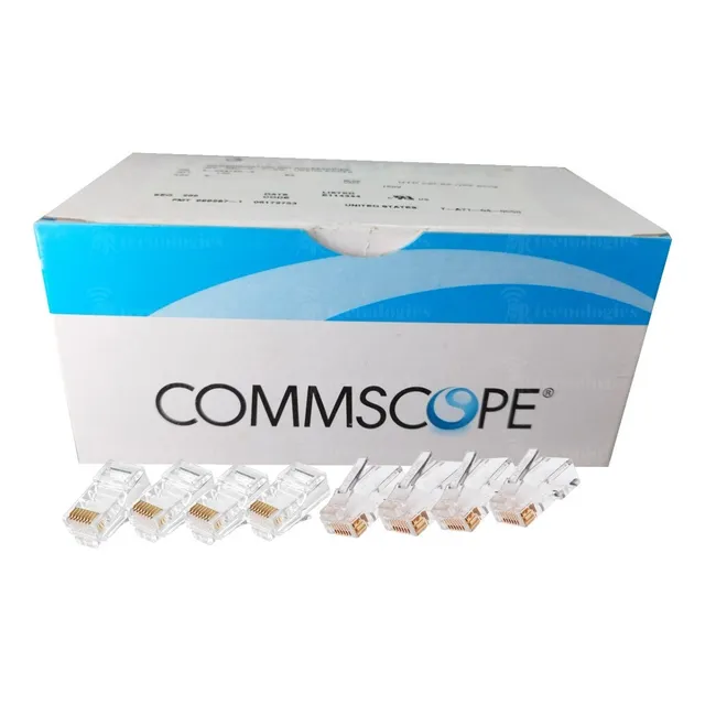 Plug Rj-45 Amp Commscope Categoría 5e Caja De 100 Unidades