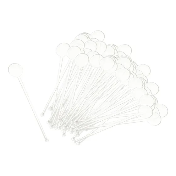 100 Uds. Agitadores For Bebidas, Agitadores De Café, Claro