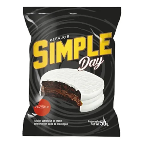 Alfajor Fantoche Simple Day X 12u