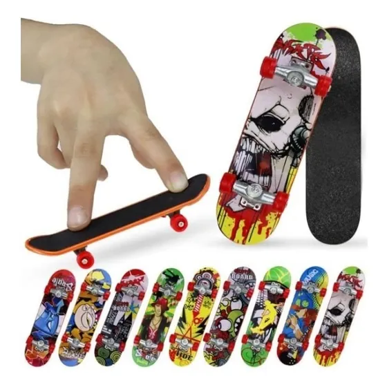 Mini Skate Patineta P/ Dedos Finger Con Herramientas Pack X2