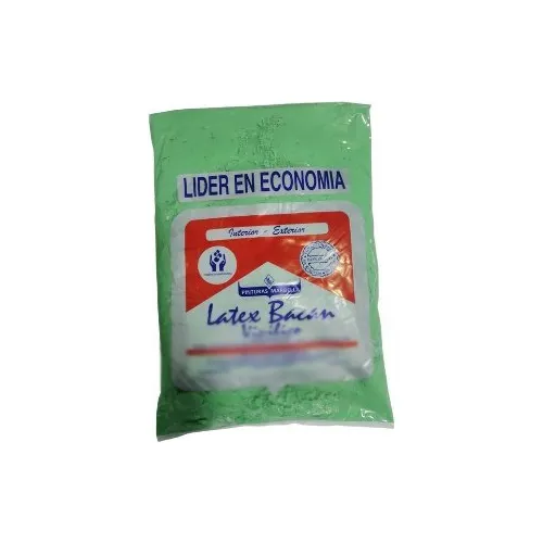 Pintura En Bolsa Látex 2.6kg Marbella Colores Acabado Mate Color Verde Manzana