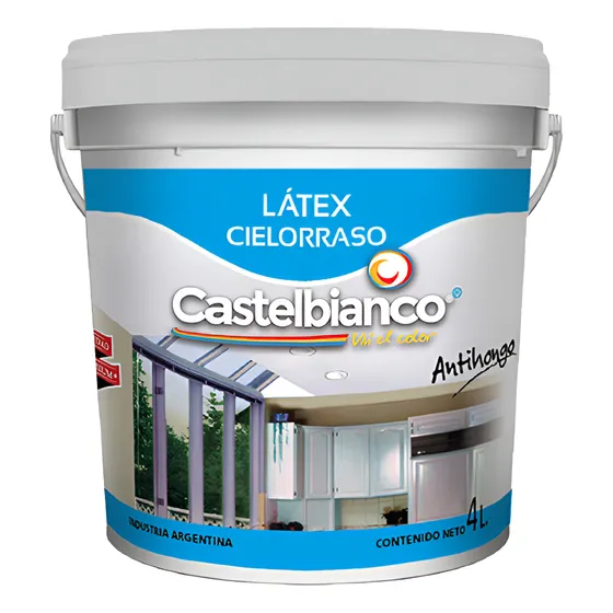 Castelbianco Latex Cielorraso Mate X 20 Lts Linea Intercas