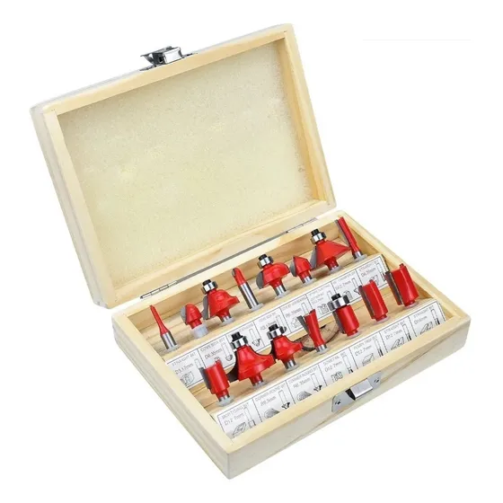 Set 15 Fresas Madera Toma 1/4 Router Fresa Carpinteria