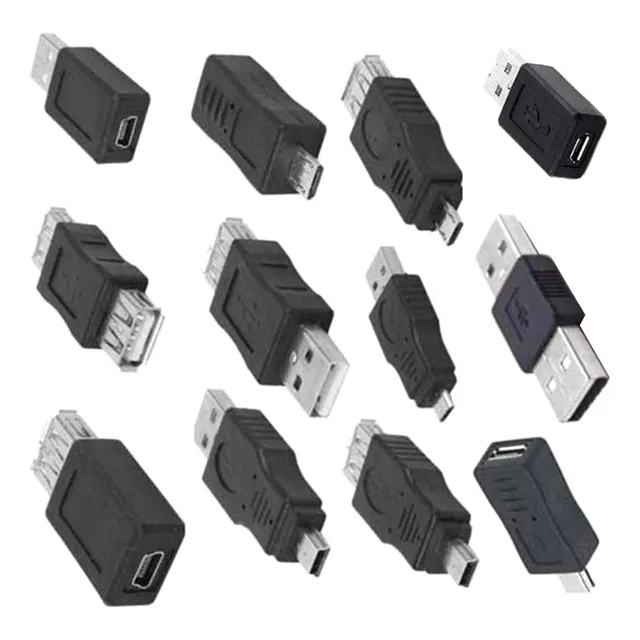 Juego De 12 Adaptadores Usb 2.0 Con Conector Otg