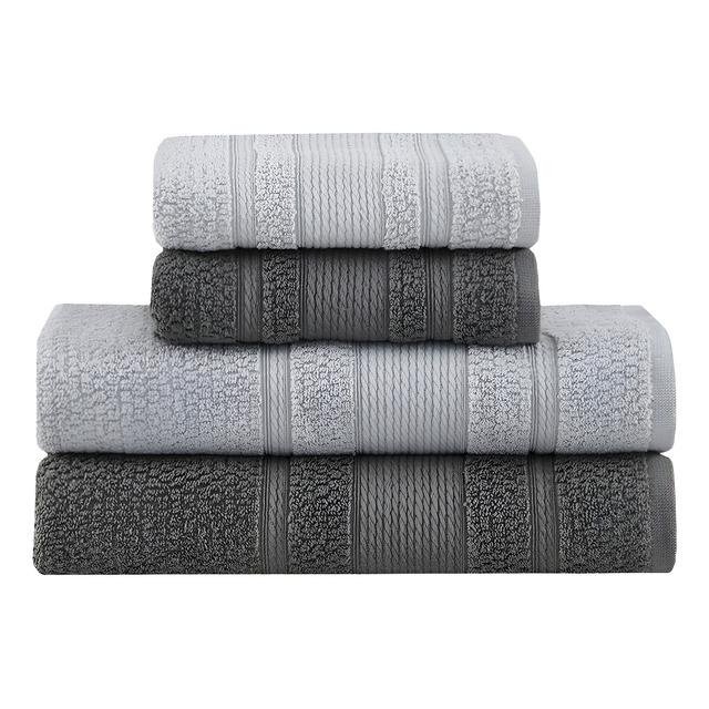 Jogo De Toalhas Buddemeyer Bella Extra Soft Banho 4 Grafite/cinza Lisa Jogo De Toalhas Buddemeyer Bella Extra Soft Banho 4 Grafite/cinza Lisa