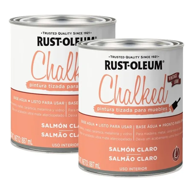Pintura Tizada Chalked Al Agua 2 Unidades 0,887 L Rust Oleum