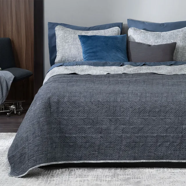 Edredón Ligero Doble Vista Real Textil + 2 Fundas de Almohada, Juego de Colcha Queen Size, Color Giza