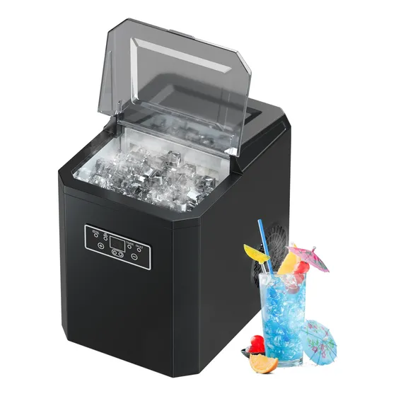 Máquina Para Hacer Cubitos De Hielo Zyerch, Tapa Transparent