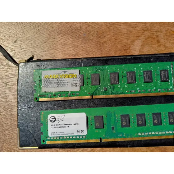 2 Memorias Ram Ddr3 De 2 Gb C/u De Pc Frecuencia De 1333 Mhz