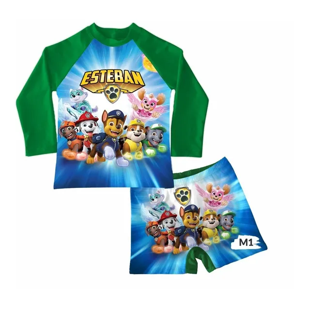 Conjunto De Traje De Baño Para Niño Paw Patrol