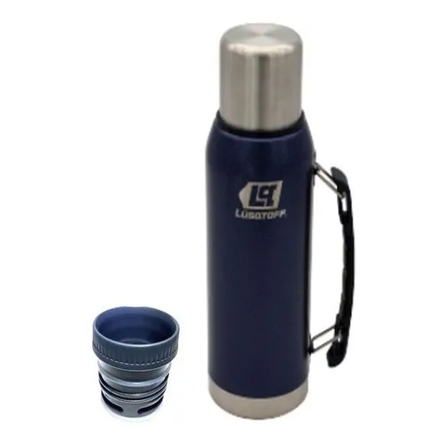 Termo Lusqtoff Tl19 Clasico Con Manija Azul 1 L Acero Inox Color Azul