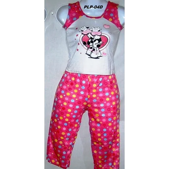 Ropa Dormir Pijamas Niñas Pantalón Largo Franela Tiritas