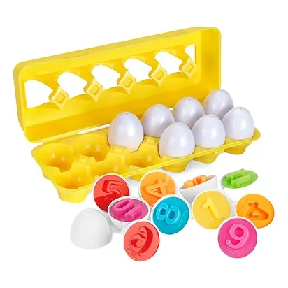 Juego Encastre Huevos De Juguete Educativos Formas O Números