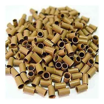 500 Pcs 4 Mm De Color Marrón Claro Tubos De Cobre Fsx2e