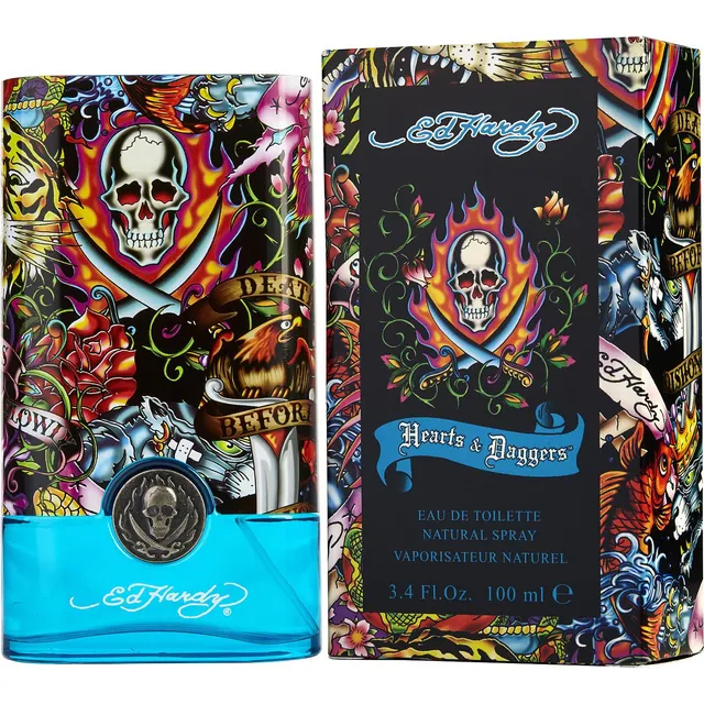 Spray Ed Hardy Hearts & Daggers Edt De 3,4 Onças