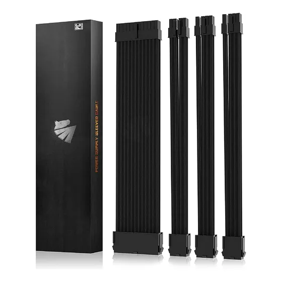 Cables Para Fuente Psu 24p/8p 62p/ 8p 30cm Asiahorse Negro 