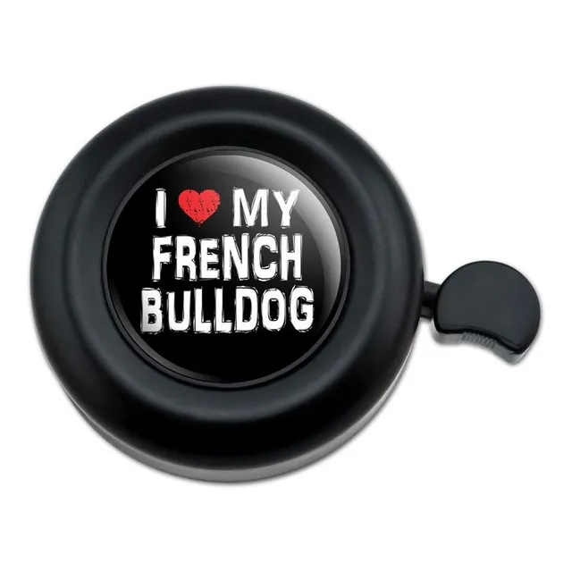 I Love My Bulldog France Elegante Bicicleta Manubrio