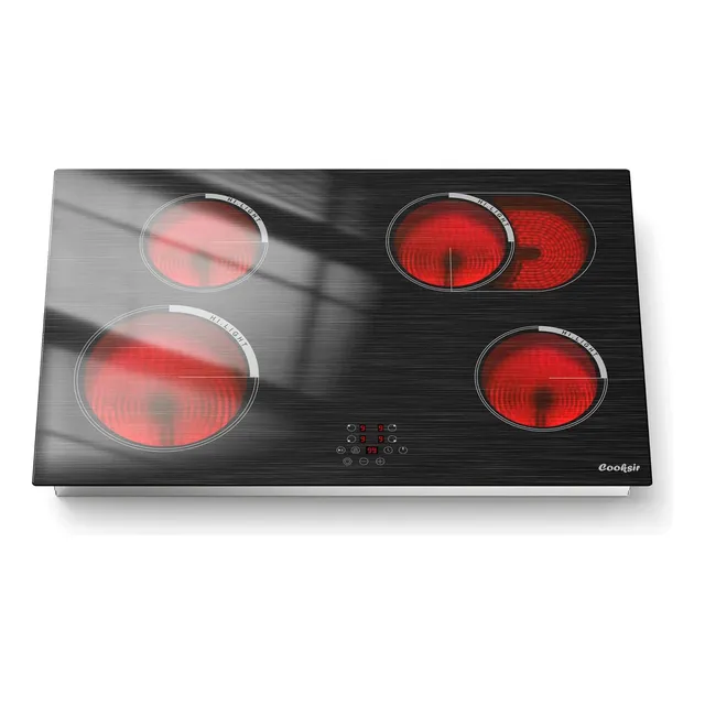 Estufa Eléctrica De 78 Cm Con 4 Quemadores Y 6700 W