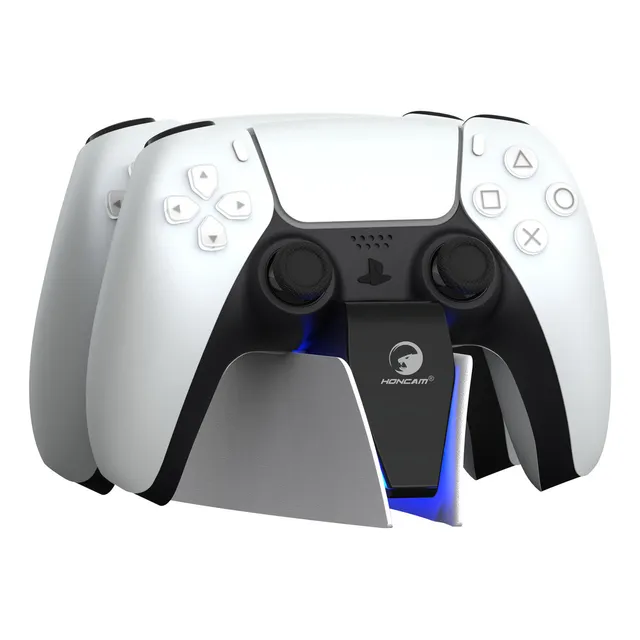 Base Cargador Para Consola Soporte Ps5 5v2a Carga Rápida Color Blanco