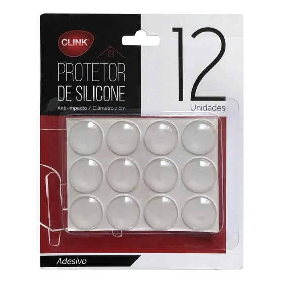 Gotas De Silicone 20 Mm Cola P/ Mesa De Vidro - Clink