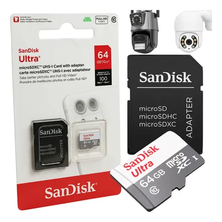 Cartão Memória Micro Sd Tf 64gb Original P/ Câmera Segurança