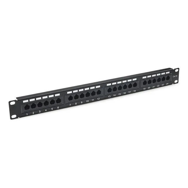 Patch Panel Cat6 24 Puertos 19   1u Montaje Utp