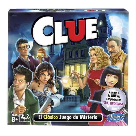 Juego De Mesa Hasbro Gaming Clue +8 Años 3 - 6 Jugadores
