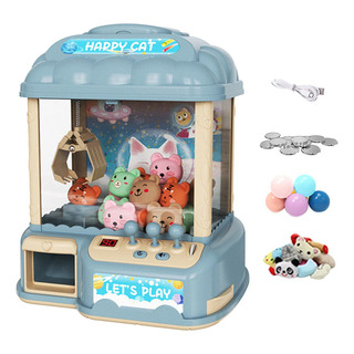 Fa Claw Machine Arcade Mini Toy Grabber 20 Bonecos Azuis Fa Claw Machine Arcade Mini Toy Grabber 20 Bonecos Azuis