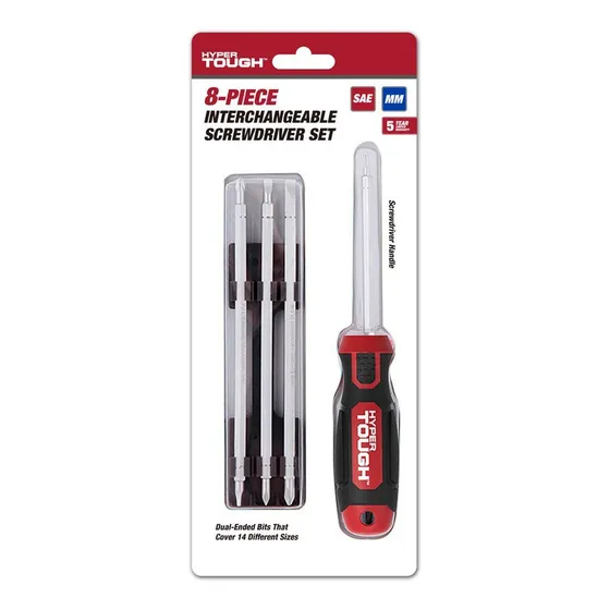  Destornillador  8 Pzas Hyper Tough
