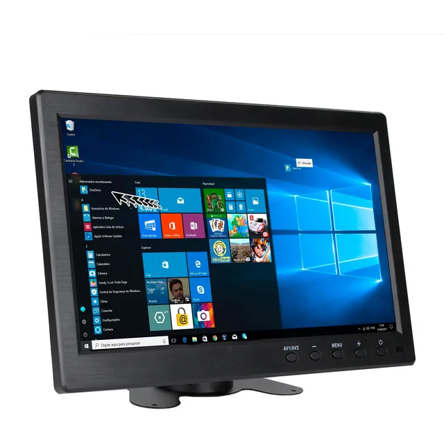 Monitor Automotivo Colorido Haiz 10.1 Polegadas Hdmi/vga/usb