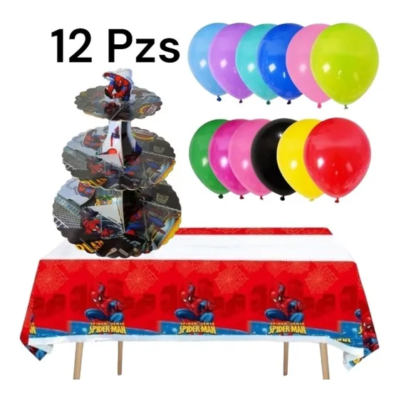 Mantel Mesa Fiesta Plastico Rectangular Spiderman 