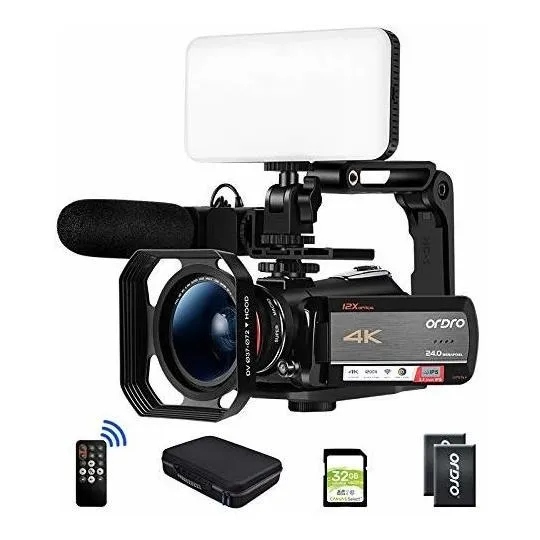 Ordro Ac5 Camara Video 4k Ultra Hd Wifi Pantalla Tactil Ips