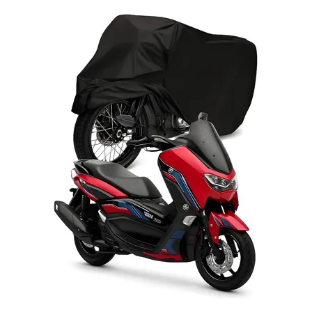 Capa Cobrir Moto Anti Risco Impermeável Yamaha Nmax 160 Preto