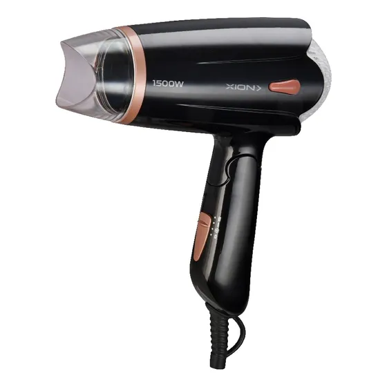 Secador De Pelo plegable para viaje Xion Xi-se1550 Color Negro