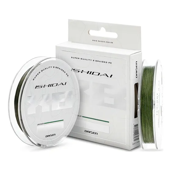Linha Multifilamento Ishidai 8x Pe Verde 0,27mm 44lbs 200m - Daisen
