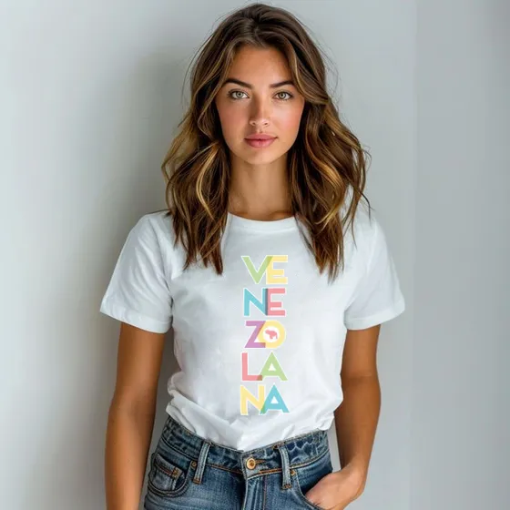 Franela Dama, Niña, Venezolana, Algodón, Venezuela, Caracas