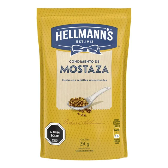 Mostaza Regular Doypack 250 G Hellmann´s