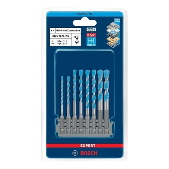 Jogo De Brocas Bosch Expert Hex-9 Multiconstruction