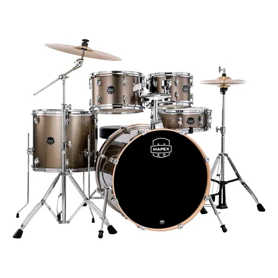 Bateria Acústica Mapex Venus Series Copper Metallic Ve5294ft Cor Marrom