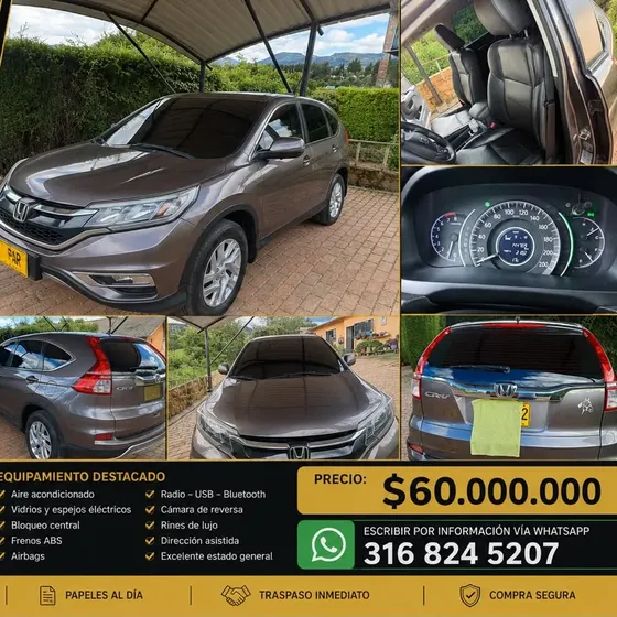Honda Cr-v 2015 Lxc 2wd