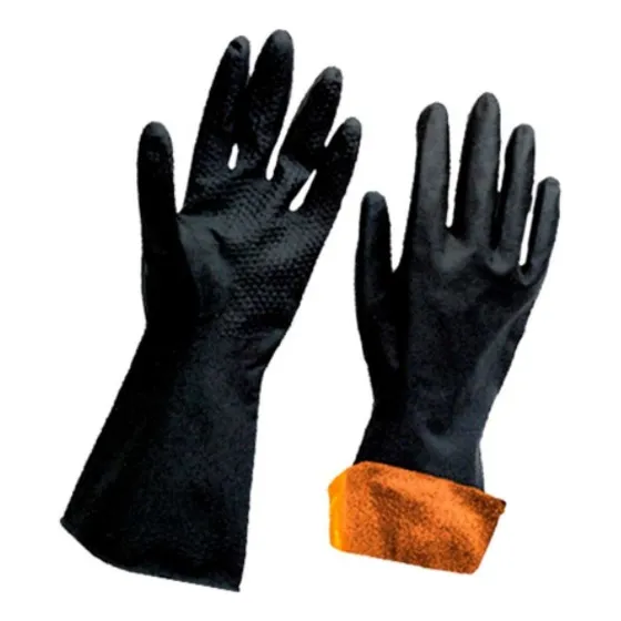 Guante Latex Albañil Bicolor Reforzado Steelpro 