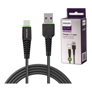 Cabo Usb Tipo C Philips Original Carregamento Rápido Cabo Usb Tipo C Philips Original Carregamento Rápido