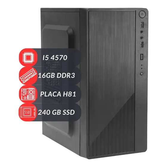 Pc Computador Intel I5 4570 + H81 + Ssd 240 + Ram 16gb 1600