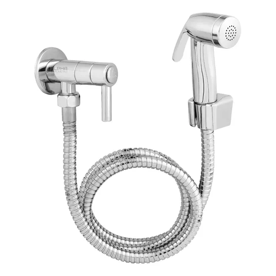 Ducha Higiênica Banheiro Alavanca C-72 Luxo Cromado Banheiro Acionamento 1/4 De Voltas